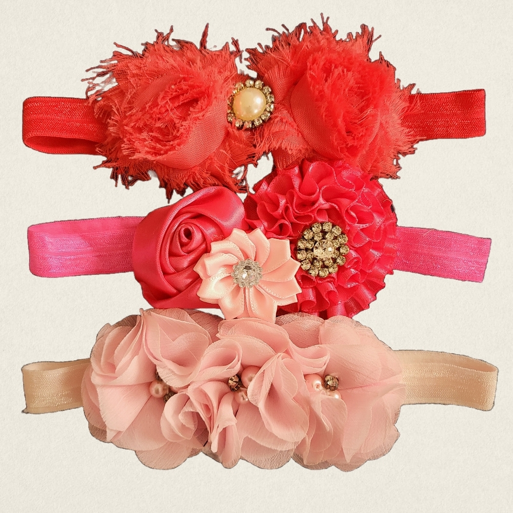 3 Baby Headbands
